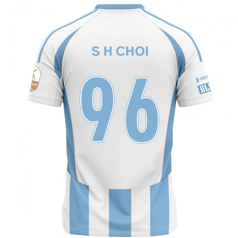 DanxenメンズSeok-Hyeon Choi#96ホワイト スカイブルーアウェイシャツ2025/26ジャージーユニフォーム