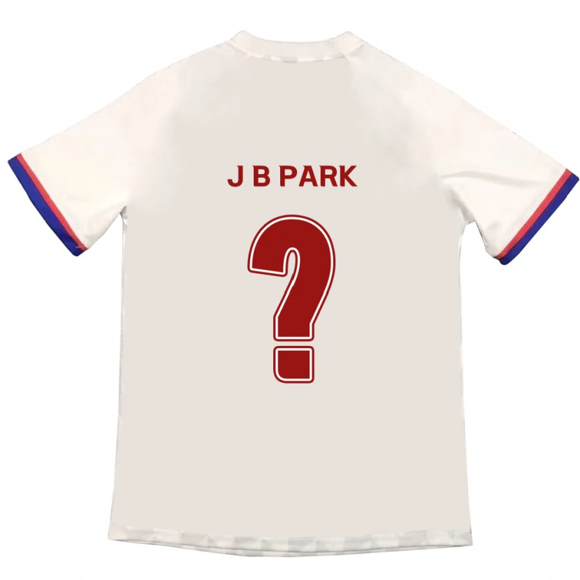DanxenメンズBae-Jong Park#0オフホワイト レッドアウェイシャツ2025/26ジャージーユニフォーム