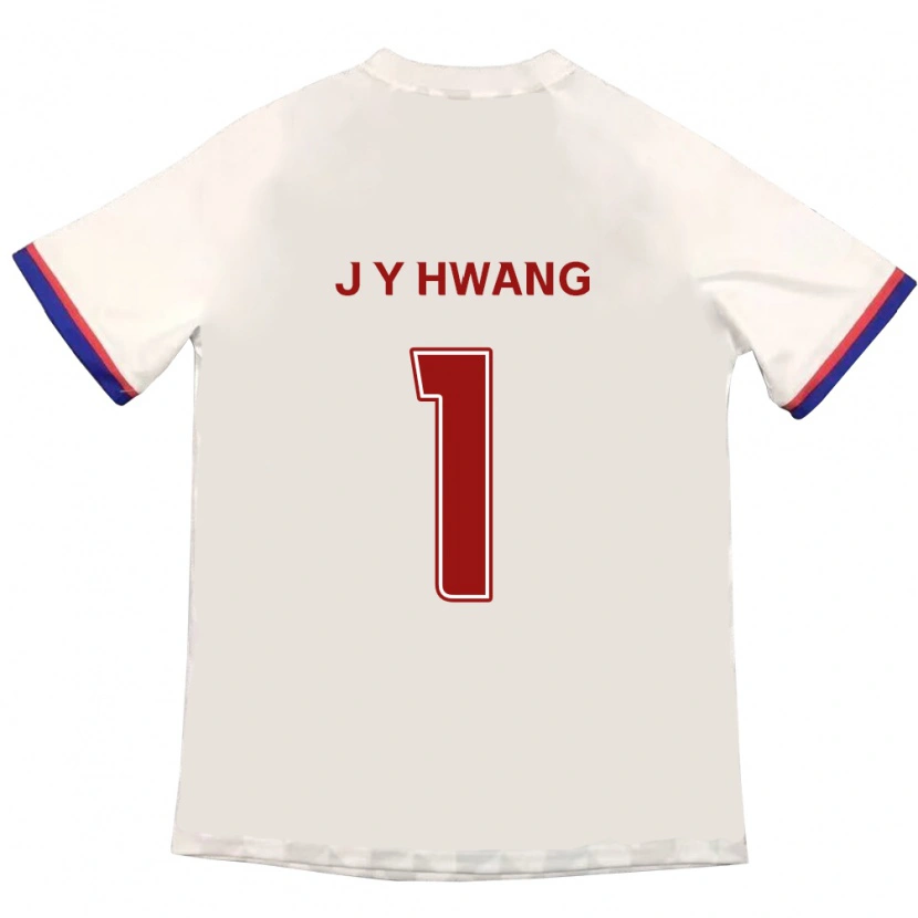 DanxenメンズJae-Yun Hwang#1オフホワイト レッドアウェイシャツ2025/26ジャージーユニフォーム