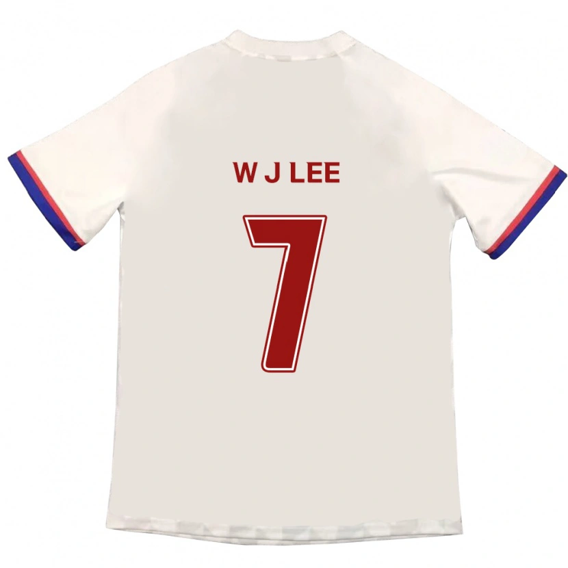 DanxenメンズJae-Won Lee#7オフホワイト レッドアウェイシャツ2025/26ジャージーユニフォーム