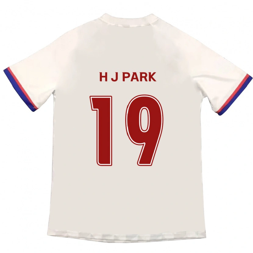 DanxenメンズJun-Hui Park#19オフホワイト レッドアウェイシャツ2025/26ジャージーユニフォーム
