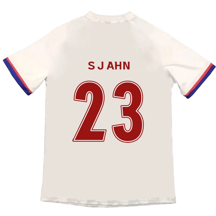 DanxenメンズJun-Su Ahn#23オフホワイト レッドアウェイシャツ2025/26ジャージーユニフォーム