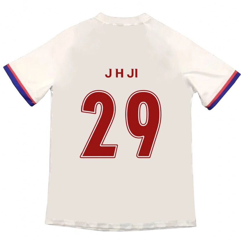 DanxenメンズJung-Hoon Ji#29オフホワイト レッドアウェイシャツ2025/26ジャージーユニフォーム