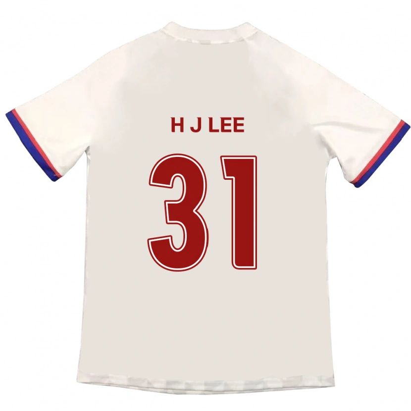 DanxenメンズJae-Hoon Lee#31オフホワイト レッドアウェイシャツ2025/26ジャージーユニフォーム