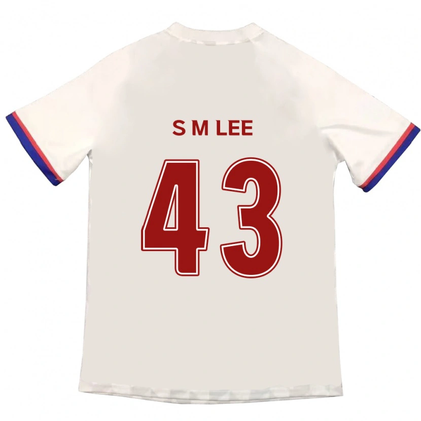 DanxenメンズSi-Myeong Lee#43オフホワイト レッドアウェイシャツ2025/26ジャージーユニフォーム