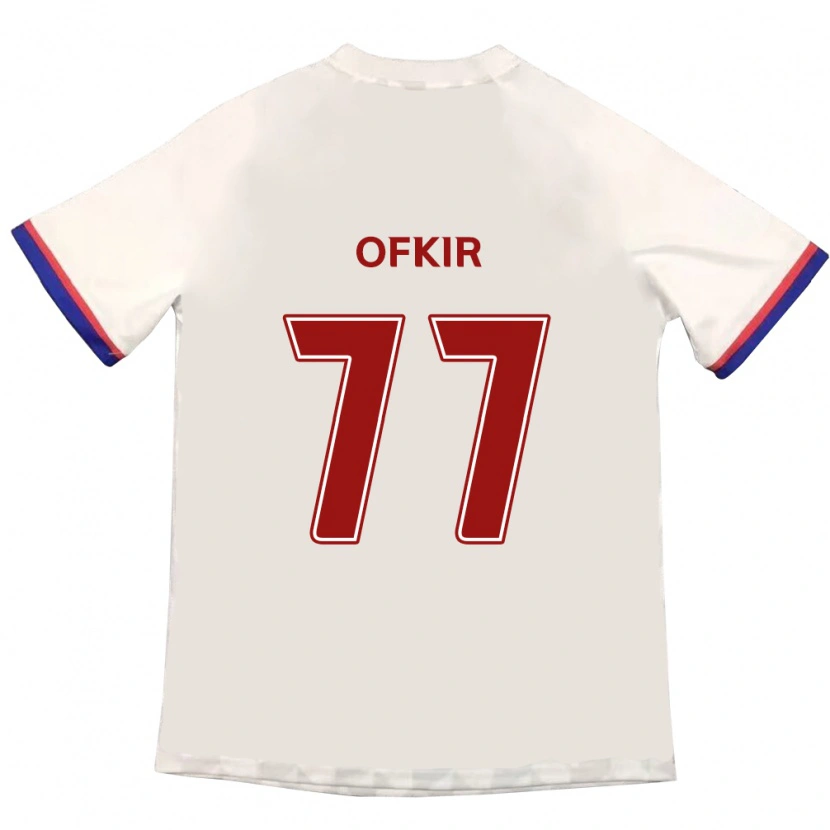 DanxenメンズMohamed Ofkir#77オフホワイト レッドアウェイシャツ2025/26ジャージーユニフォーム