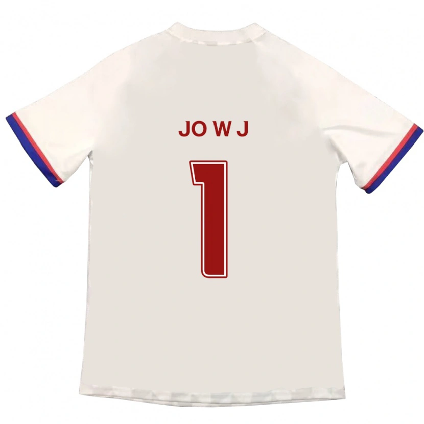 DanxenメンズJo Woo-Jang#1オフホワイト レッドアウェイシャツ2025/26ジャージーユニフォーム