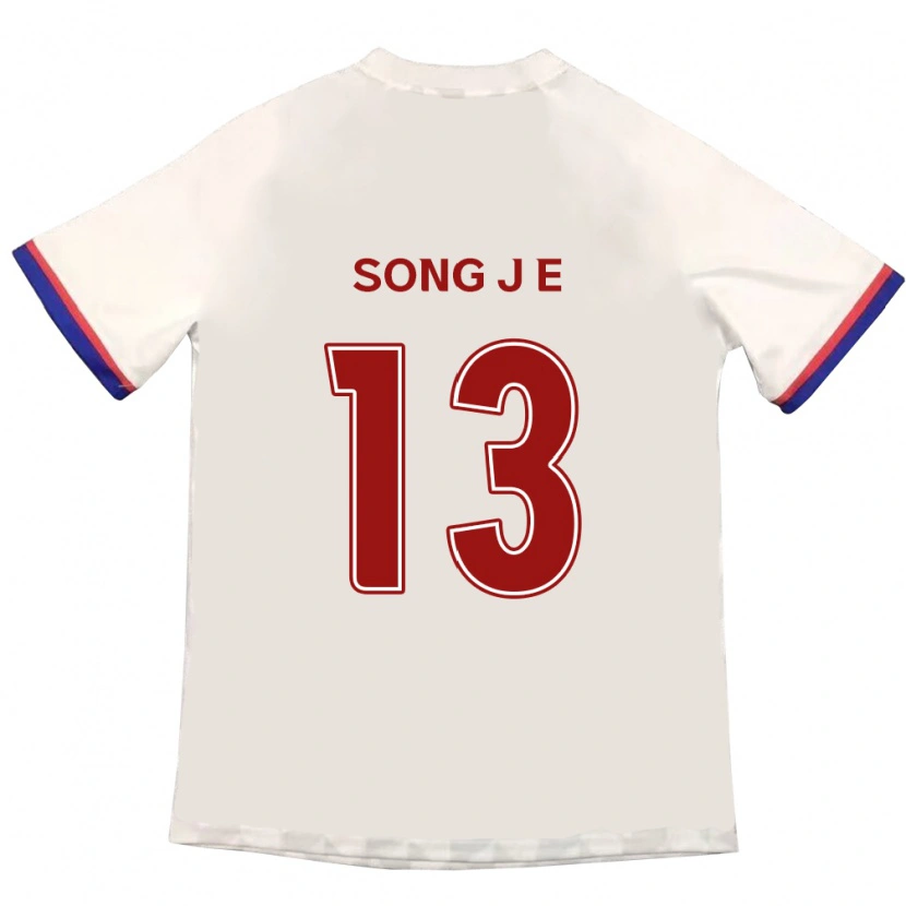 DanxenメンズSong Jae-Eun#13オフホワイト レッドアウェイシャツ2025/26ジャージーユニフォーム