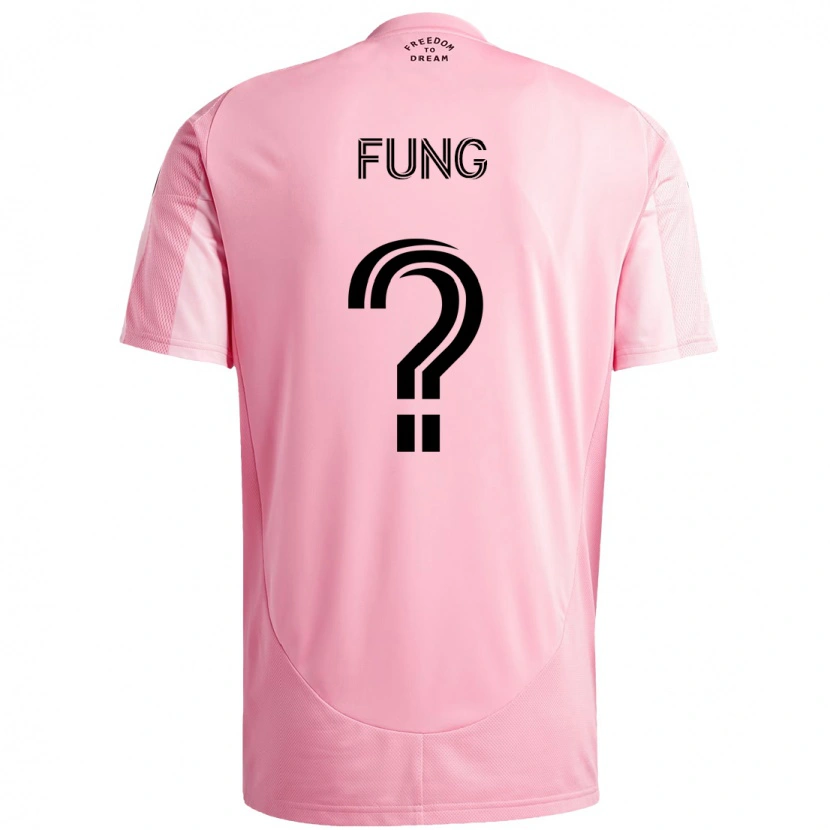 DanxenレディースVictor Fung#0ピンク ブラックホームシャツ2025/26ジャージーユニフォーム