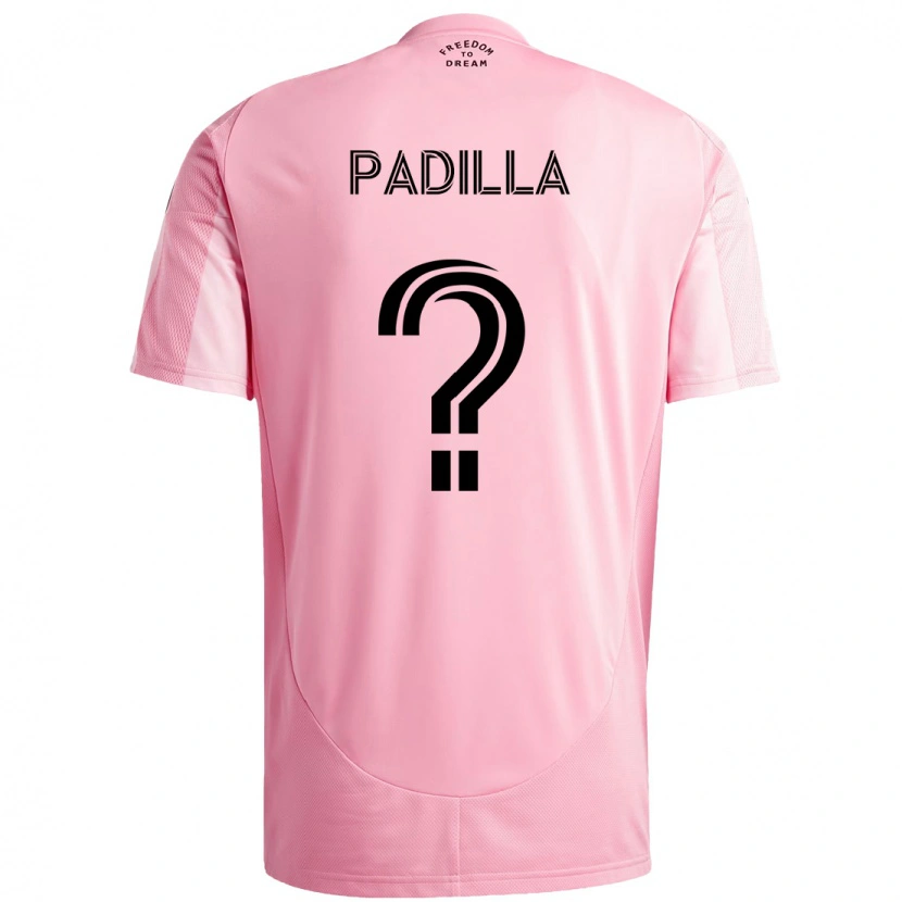 DanxenレディースLeandro Padilla#0ピンク ブラックホームシャツ2025/26ジャージーユニフォーム