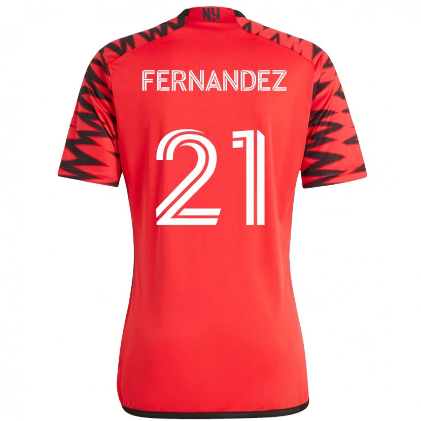 Danxenレディースオミル・フェルナンデス#21レッド ブラックホームシャツ2025/26ジャージーユニフォーム