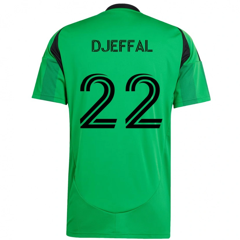 Danxenレディースソフィアン・ジェファル#22グリーン ブラックホームシャツ2025/26ジャージーユニフォーム
