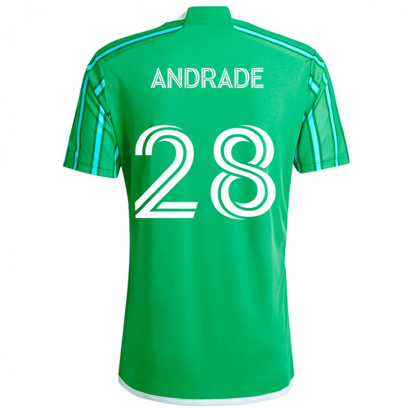 Danxenレディースジェイマル・ゴメス・アンドラーデ#28グリーン ホワイトホームシャツ2025/26ジャージーユニフォーム