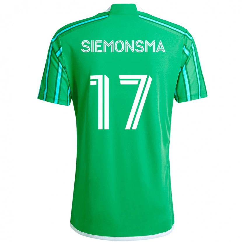 Danxenレディースシアンナ・シモンズマ#17グリーン ホワイトホームシャツ2025/26ジャージーユニフォーム