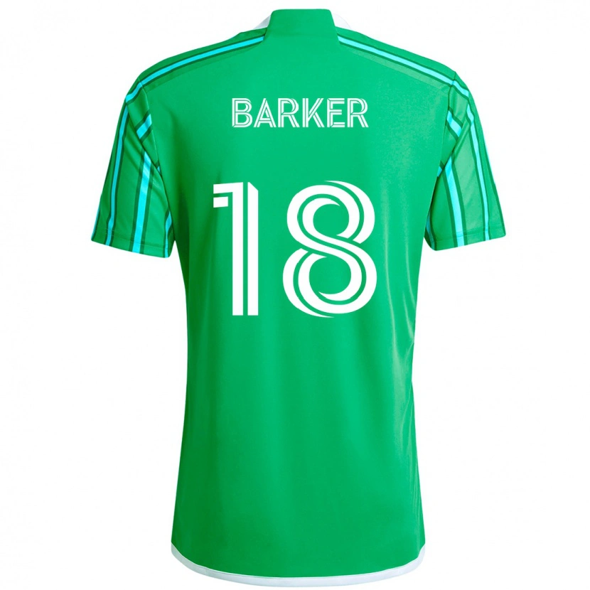 Danxenレディースアリシア・バーカー#18グリーン ホワイトホームシャツ2025/26ジャージーユニフォーム