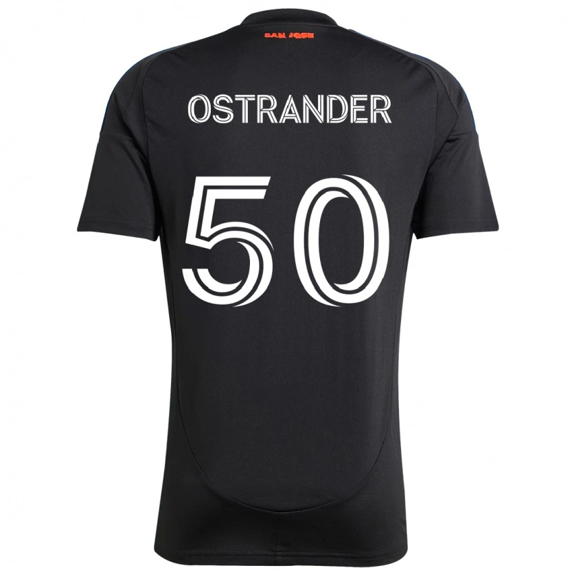 Danxenレディースウィリアム・オストランダー#50ブラック ダークブルーホームシャツ2025/26ジャージーユニフォーム