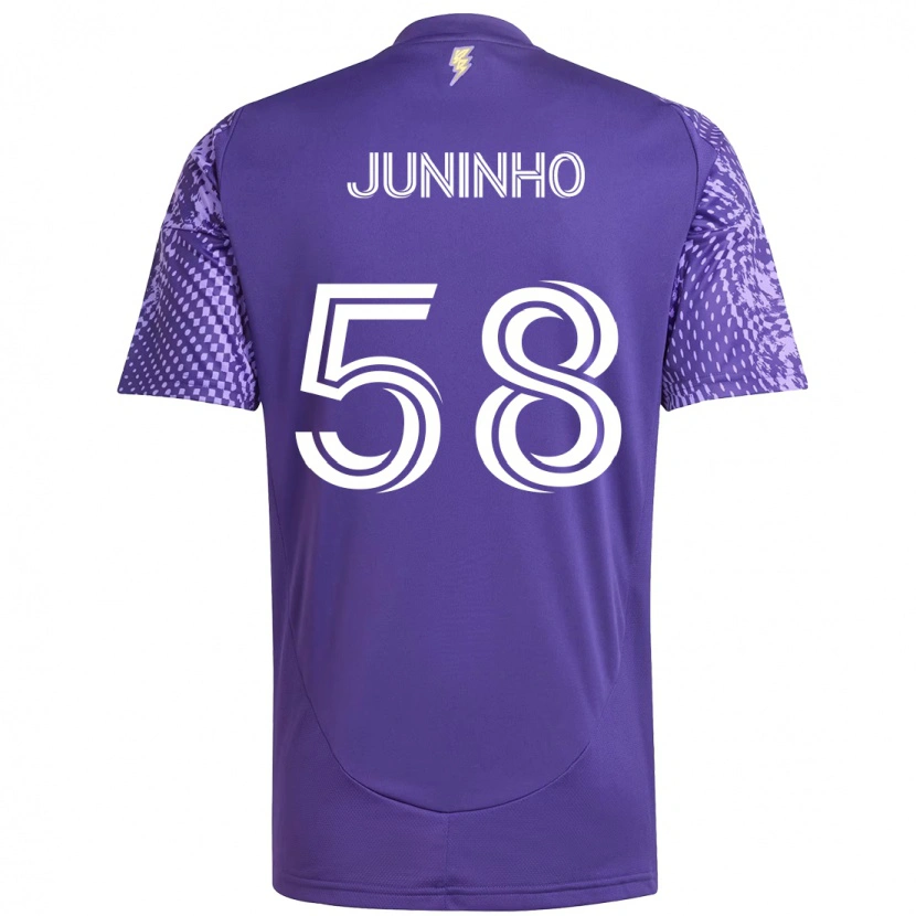 Danxenレディースジュニーニョ・ペルナンブカーノ#58パープル ホワイトホームシャツ2025/26ジャージーユニフォーム