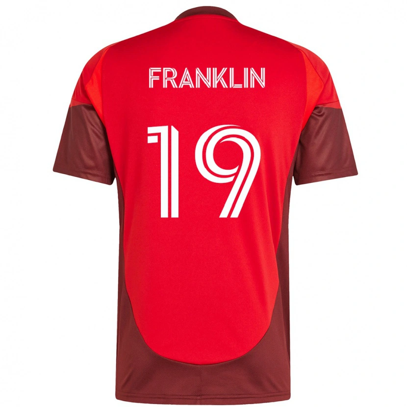 Danxenレディースコービー・フランクリン#19レッド ホワイトホームシャツ2025/26ジャージーユニフォーム