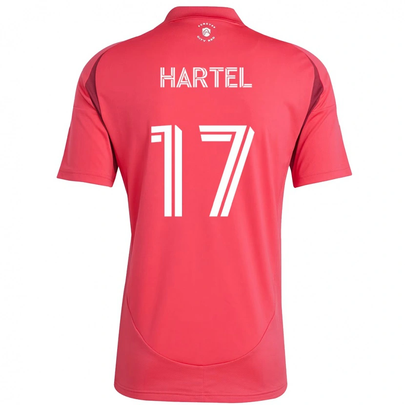 Danxenレディースマルセル・ハルテル#17マゼンタ ホワイトホームシャツ2025/26ジャージーユニフォーム
