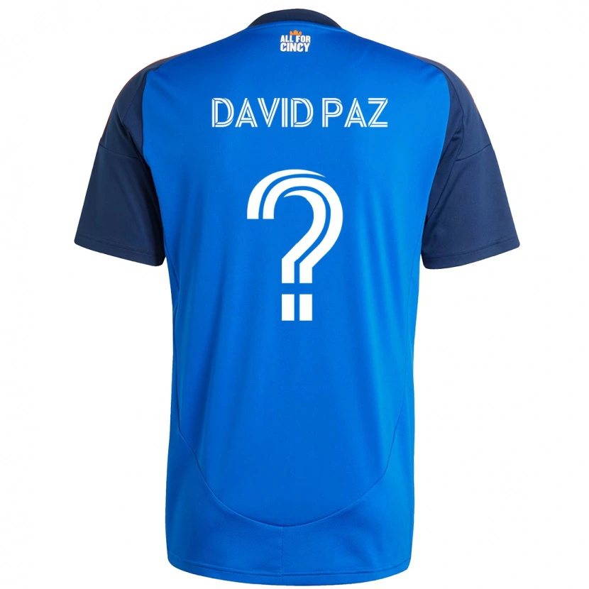 DanxenレディースDavid Paz#0ダークブルー オレンジホームシャツ2025/26ジャージーユニフォーム