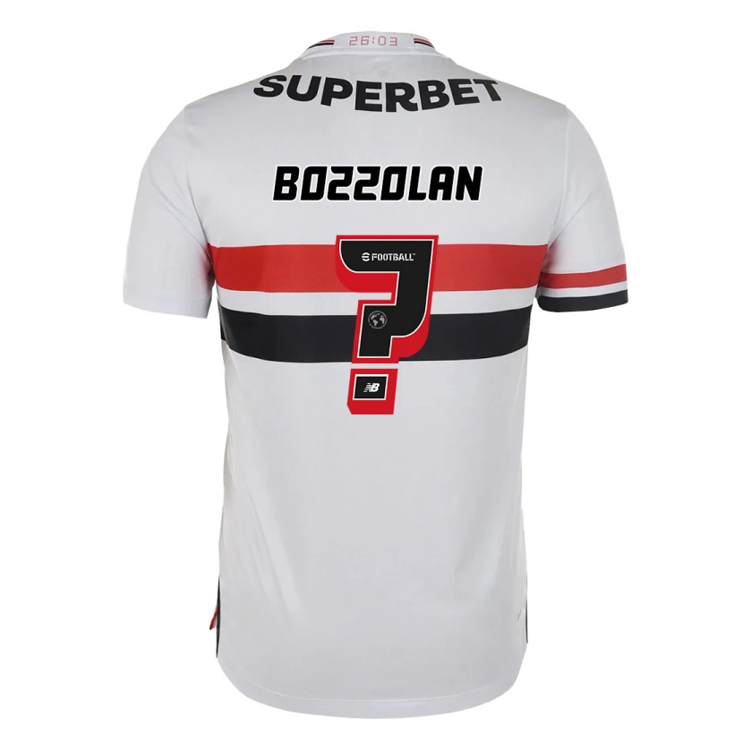 DanxenレディースGabriel Bozzolan#0レッド ブラック ホワイトホームシャツ2025/26ジャージーユニフォーム