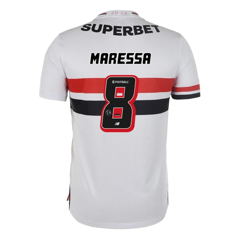 DanxenレディースMaressa#8レッド ブラック ホワイトホームシャツ2025/26ジャージーユニフォーム