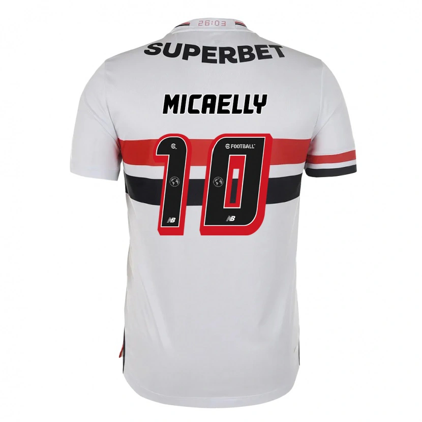 DanxenレディースMicaelly#10レッド ブラック ホワイトホームシャツ2025/26ジャージーユニフォーム