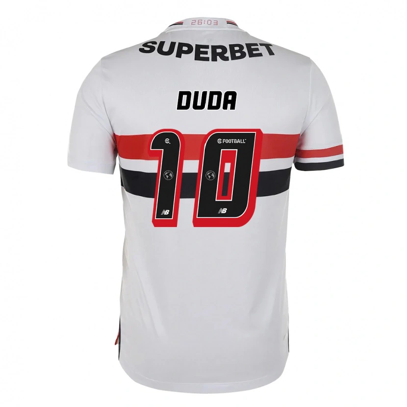 DanxenレディースDuda#10レッド ブラック ホワイトホームシャツ2025/26ジャージーユニフォーム