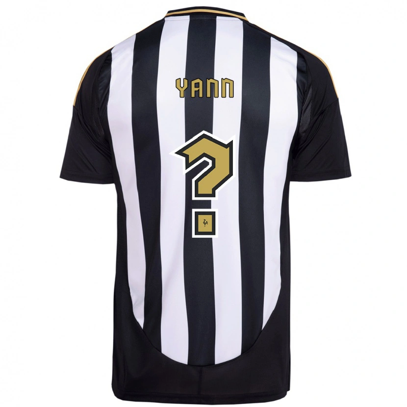 DanxenレディースYann Neves#0ホワイト ブラックホームシャツ2025/26ジャージーユニフォーム