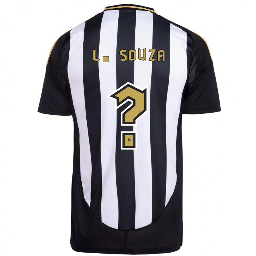 DanxenレディースLucas Souza#0ホワイト ブラックホームシャツ2025/26ジャージーユニフォーム