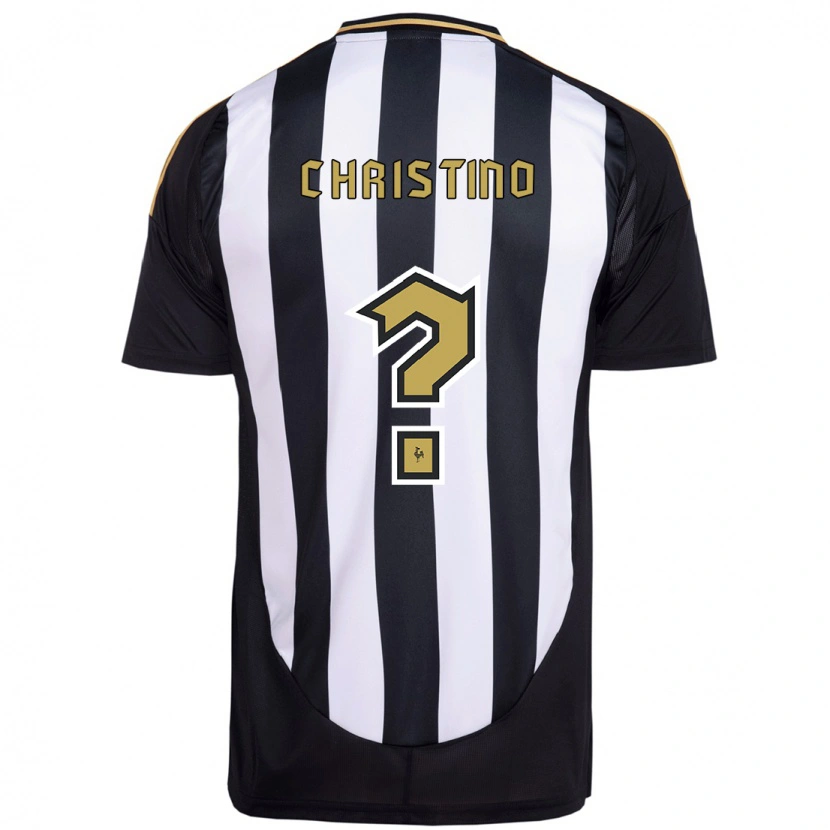 DanxenレディースGuilherme Christino#0ホワイト ブラックホームシャツ2025/26ジャージーユニフォーム