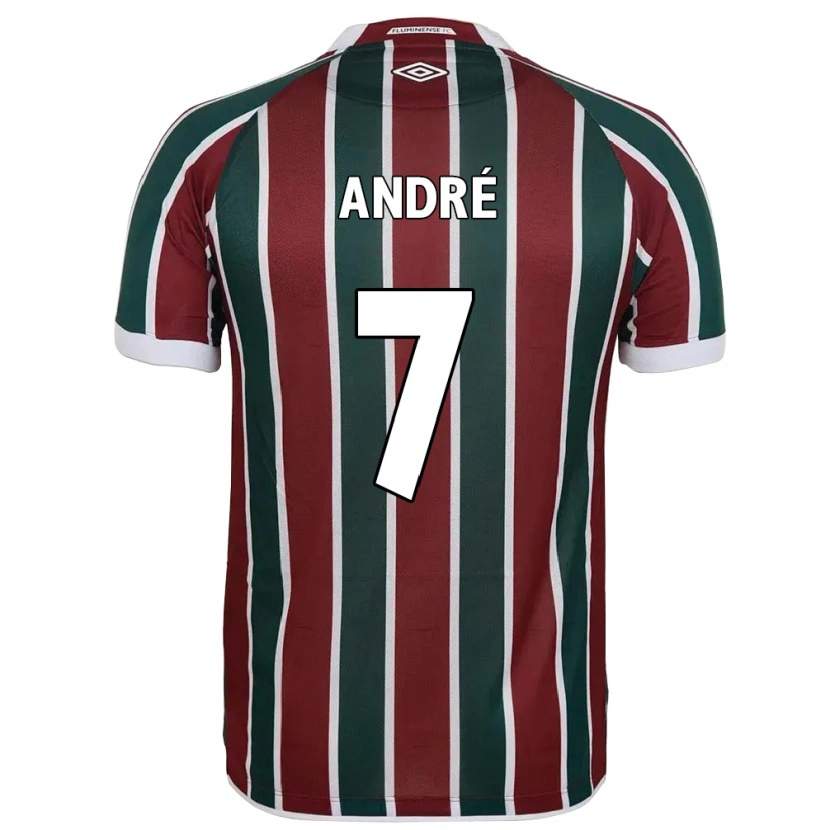 DanxenレディースAndré#7グリーン マルーン ホワイトホームシャツ2025/26ジャージーユニフォーム