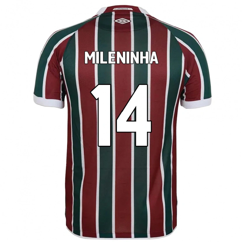 DanxenレディースMileninha#14グリーン マルーン ホワイトホームシャツ2025/26ジャージーユニフォーム