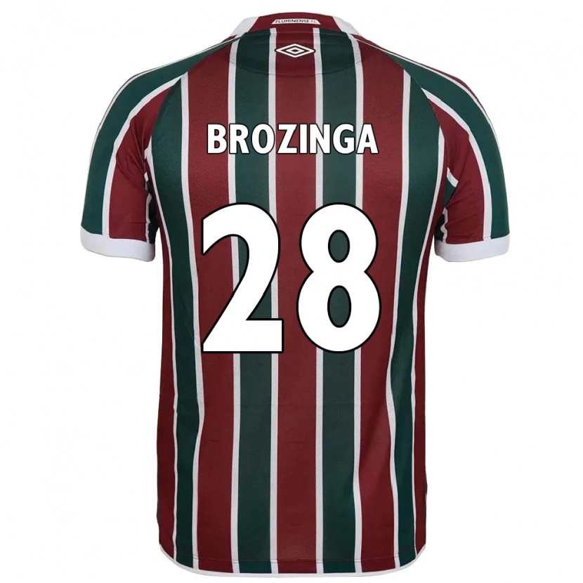 DanxenレディースNay Brozinga#28グリーン マルーン ホワイトホームシャツ2025/26ジャージーユニフォーム