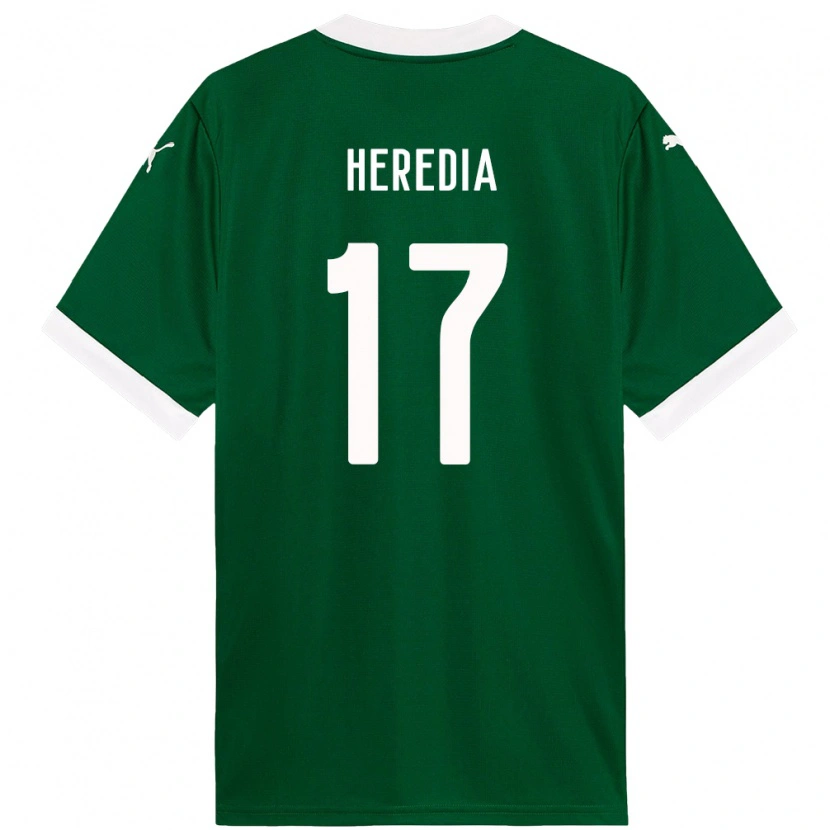 DanxenレディースJesus Heredia#17グリーン ホワイトホームシャツ2025/26ジャージーユニフォーム