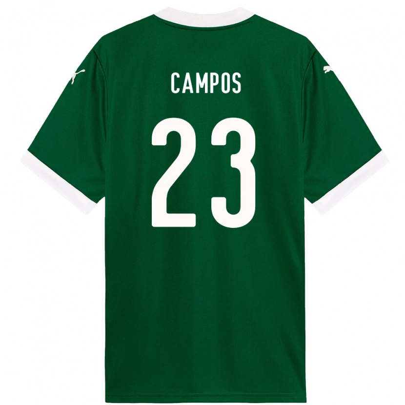 DanxenレディースVictor Campos#23グリーン ホワイトホームシャツ2025/26ジャージーユニフォーム