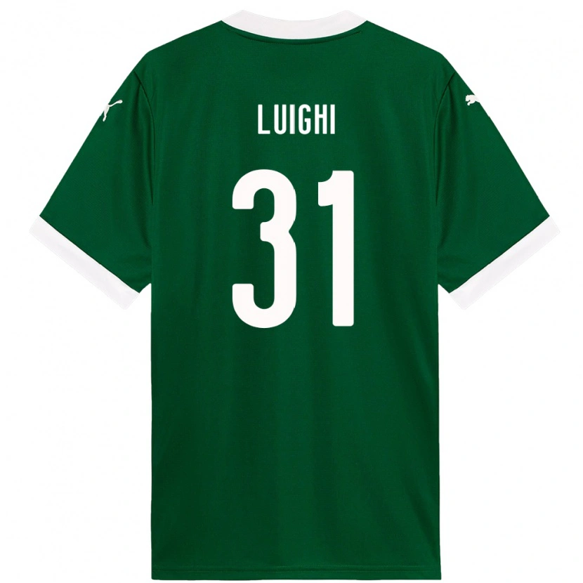 DanxenレディースLuighi#31グリーン ホワイトホームシャツ2025/26ジャージーユニフォーム