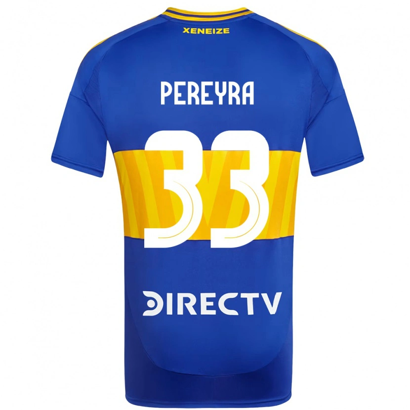 DanxenレディースAraceli Pereyra#33ロイヤルブルー イエローホームシャツ2025/26ジャージーユニフォーム