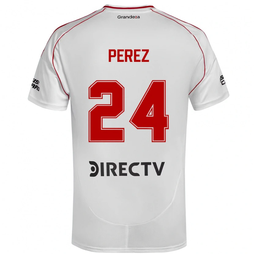 Danxenレディースエンソ・ペレス#24ホワイト レッドホームシャツ2025/26ジャージーユニフォーム