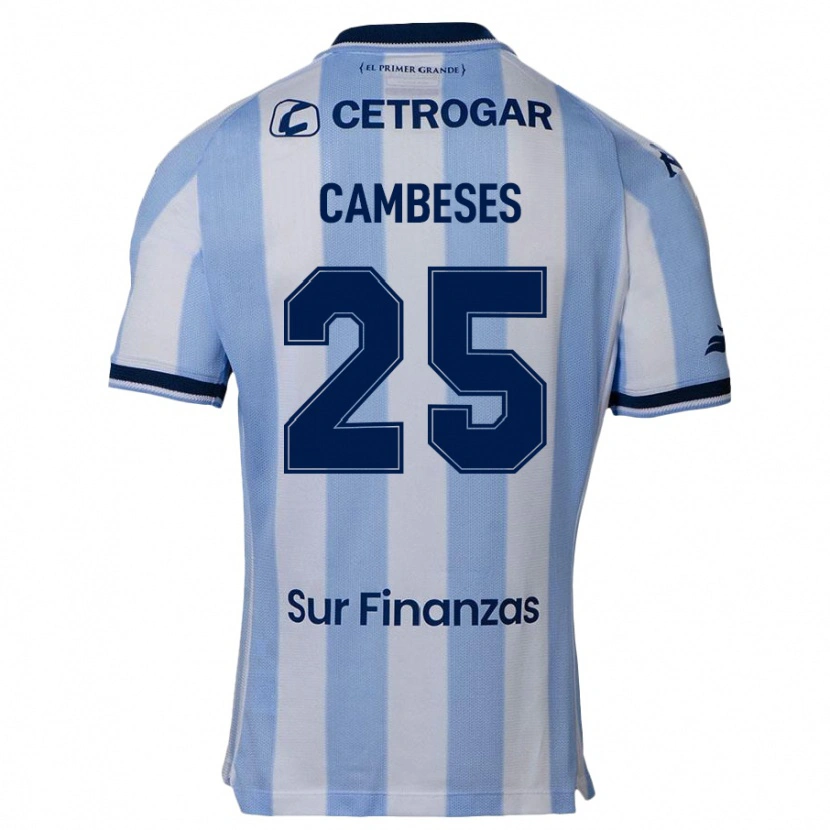 DanxenレディースFacundo Cambeses#25スカイブルーホームシャツ2025/26ジャージーユニフォーム