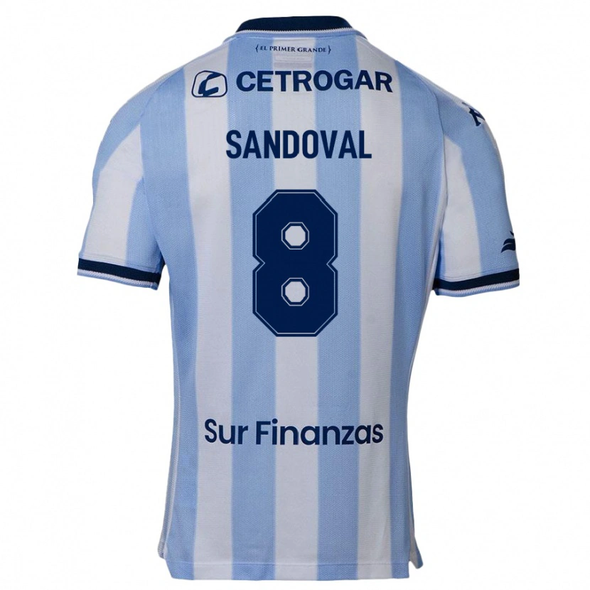 DanxenレディースMicaela Sandoval#8スカイブルーホームシャツ2025/26ジャージーユニフォーム