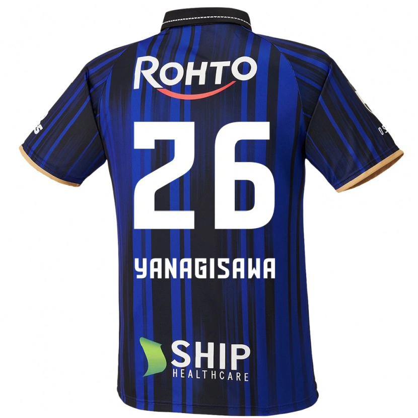 Danxenレディース柳澤亘#26ブルー ホワイト ブラックホームシャツ2025/26ジャージーユニフォーム