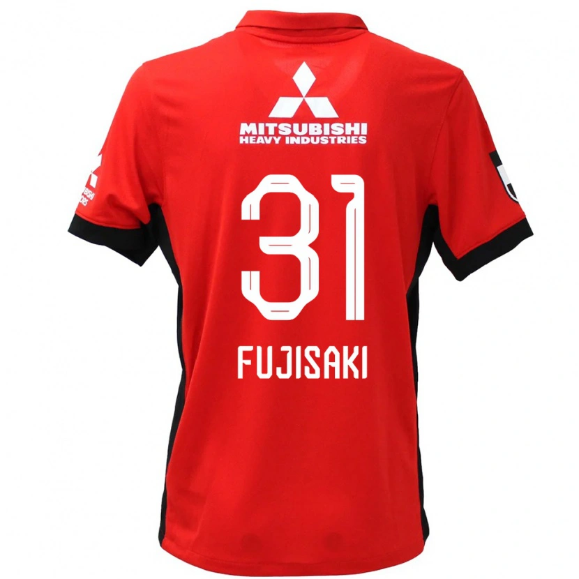DanxenレディースSatoko Fujisaki#31レッド ホワイトホームシャツ2025/26ジャージーユニフォーム