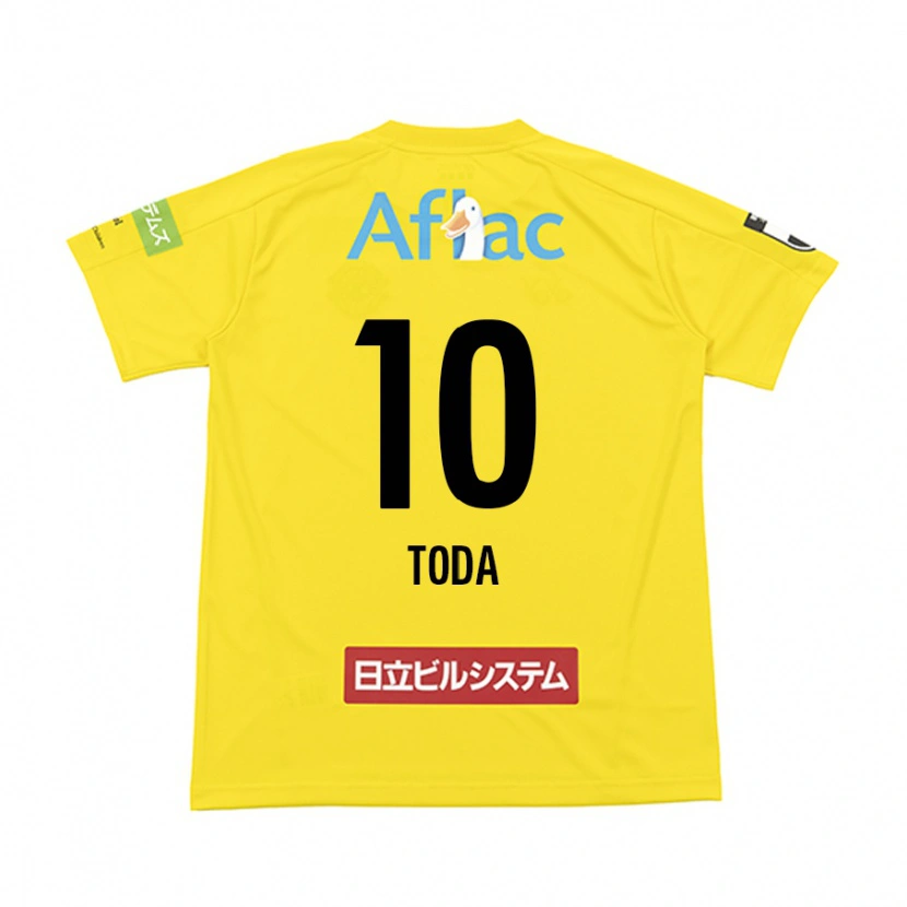 DanxenレディースMasato Toda#10ブラック イエローホームシャツ2025/26ジャージーユニフォーム