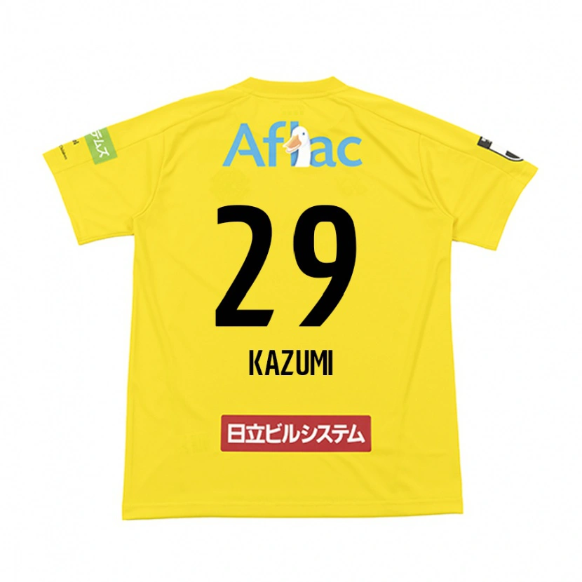 DanxenレディースTakuto Kazumi#29ブラック イエローホームシャツ2025/26ジャージーユニフォーム