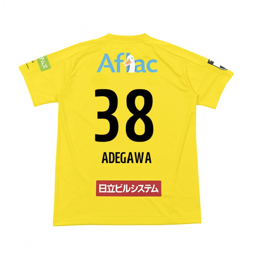 DanxenレディースKoa Adegawa#38ブラック イエローホームシャツ2025/26ジャージーユニフォーム