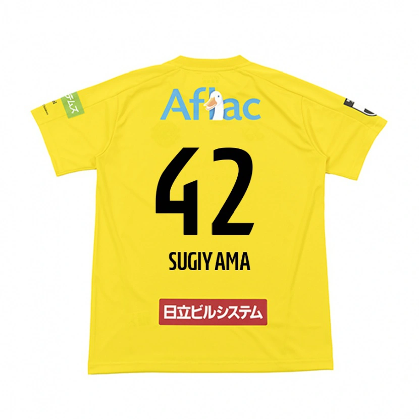 DanxenレディースShunnosuke Sugiyama#42ブラック イエローホームシャツ2025/26ジャージーユニフォーム