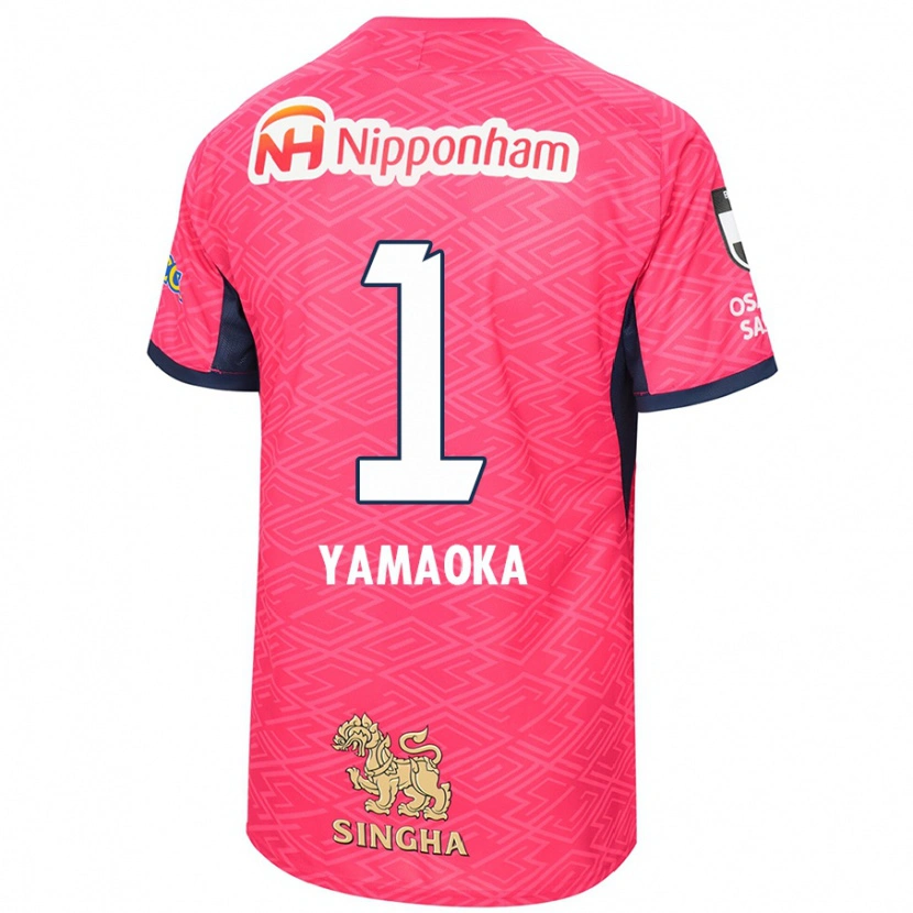 Danxenレディース山岡薫平#1サクラピンク ホワイトホームシャツ2025/26ジャージーユニフォーム