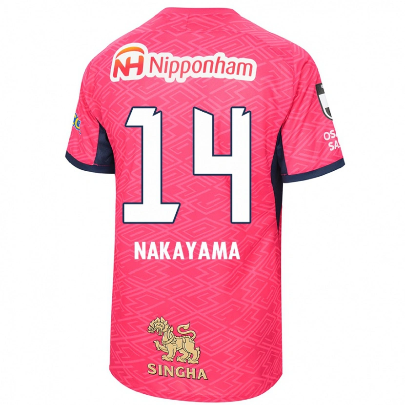 DanxenレディースToshito Nakayama#14サクラピンク ホワイトホームシャツ2025/26ジャージーユニフォーム