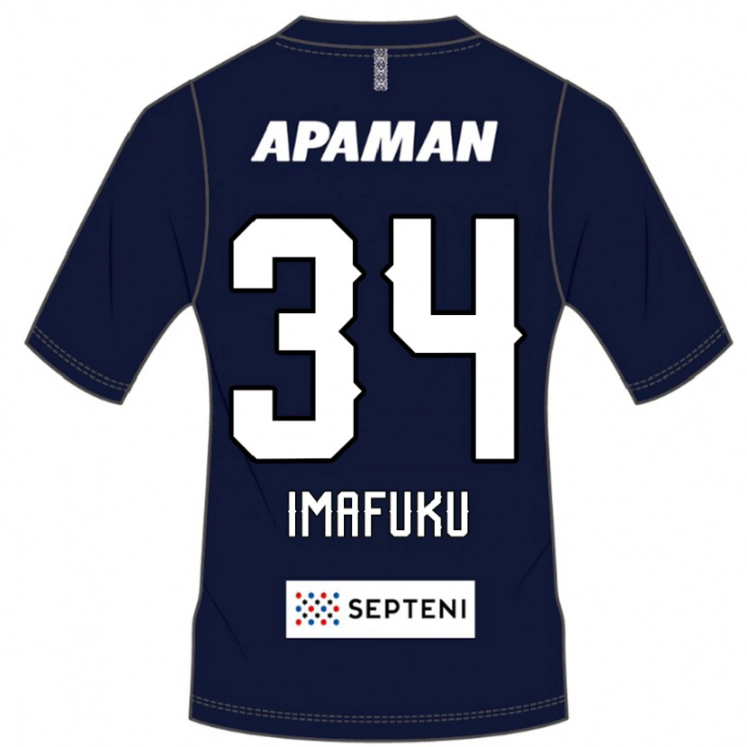 DanxenレディースKennosuke Imafuku#34ロイヤルブルー ホワイトホームシャツ2025/26ジャージーユニフォーム